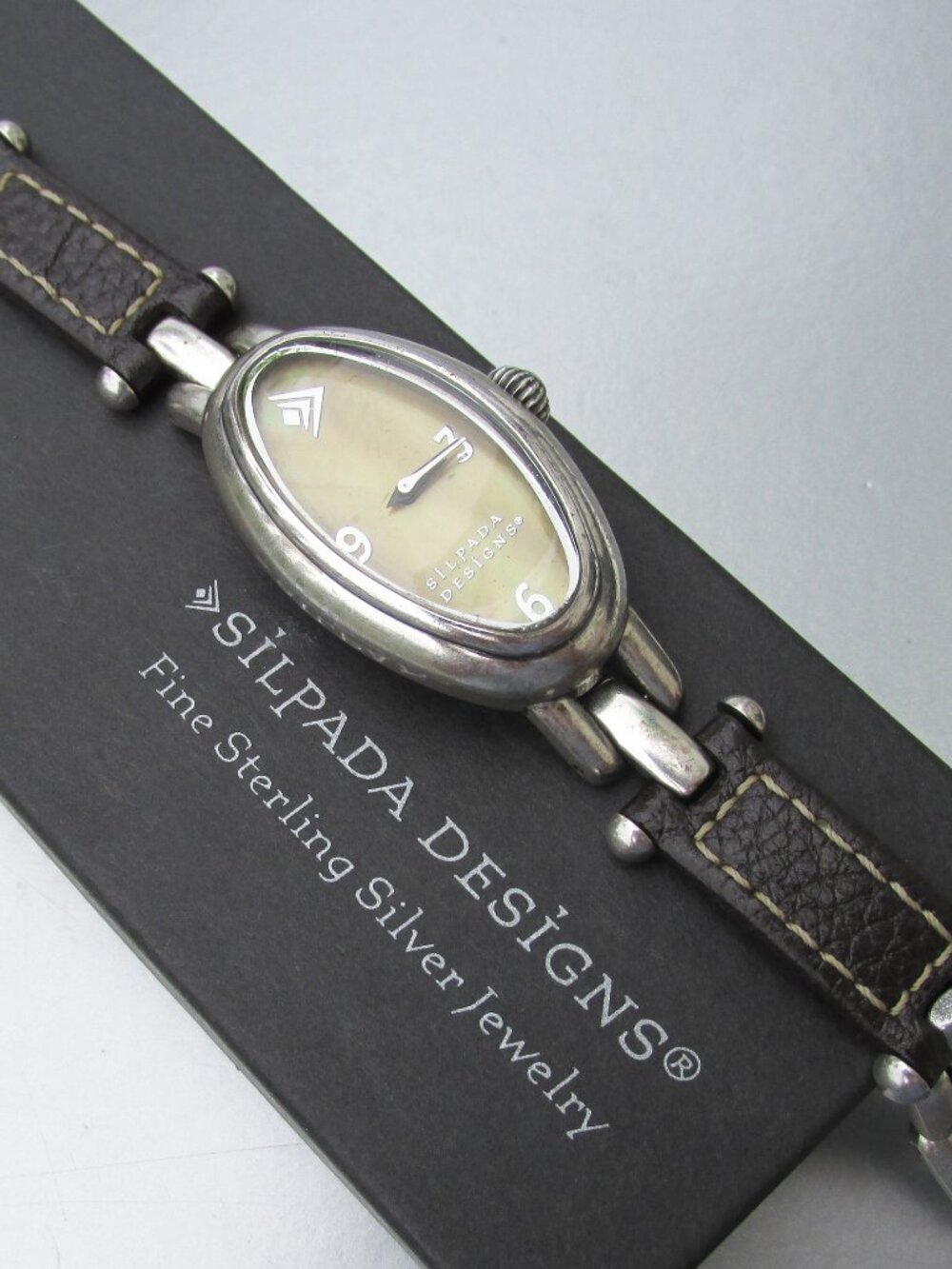Retired SILPADA TIME FLIES Leather Stainless Water Resistant Ladies Watch T2127